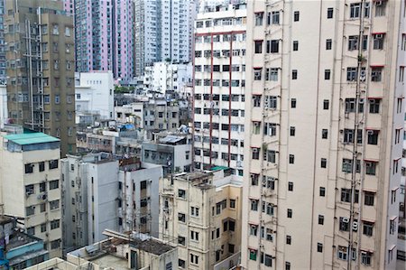 Immeubles d'appartements sur l'île de Hong Kong, Hong Kong, Chine Photographie de stock - Rights-Managed, Code: 700-03638889