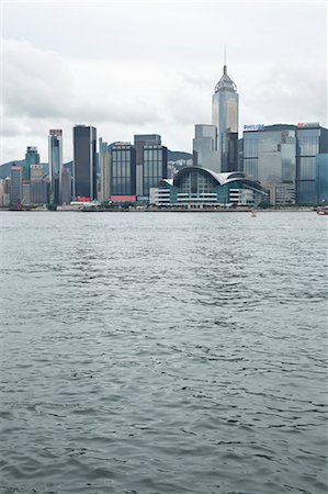 View of Hong Kong Island from Kowloon, Hong Kong, China Foto de stock - Con derechos protegidos, Código: 700-03638902