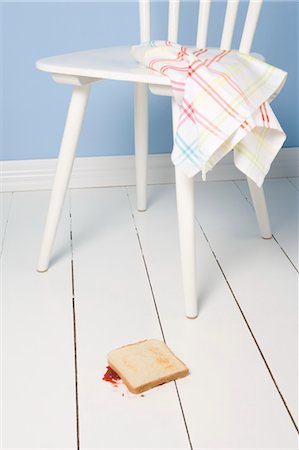 Piece of Toast on the Floor Stock Photo - Rights-Managed, Code: 700-03638944