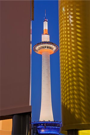 Kyoto Tower, Kyoto, Kyoto Prefecture, Kansai Region, Honshu, Japan Stock Photo - Rights-Managed, Code: 700-03638966