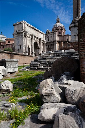 roman column - The Forum, Rome, Italy Stock Photo - Rights-Managed, Code: 700-03639088