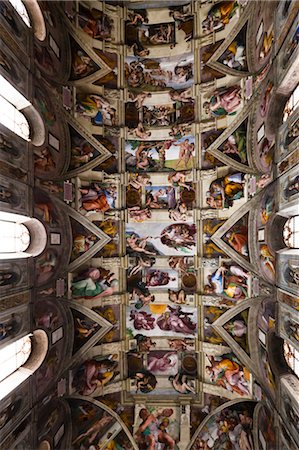 The Sistine Chapel, Vatican Museum, Vatican City, Rome, Italy Stock Photo - Rights-Managed, Code: 700-03639135