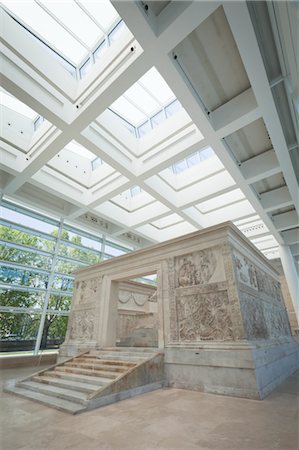 european modern architecture - Ara Pacis Augustae, Ara Pacis Museum, Rome, Italy Stock Photo - Rights-Managed, Code: 700-03639195