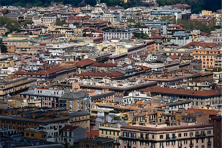san pietro - View of Rome from the Dome of St. Peter's Basilica, Vatican City, Rome, Italy Fotografie stock - Rights-Managed, Codice: 700-03639216