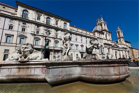 piazza navona - Moor's Fountain, Piazza Navona, Rome, Italy Stock Photo - Rights-Managed, Code: 700-03639213