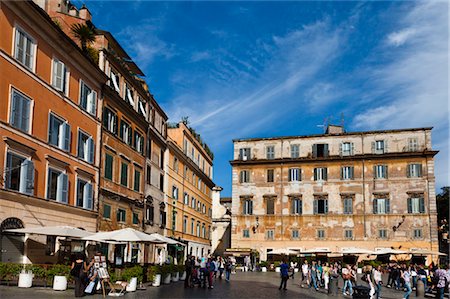 rome cafe - Piazza in Trastevere, Rome, Italy Stock Photo - Rights-Managed, Code: 700-03639230