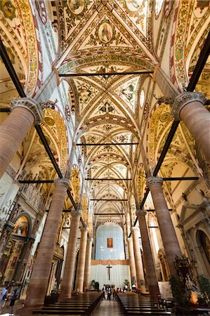 duomo italy interior - Sant'Anastasia Church, Verona, Veneto, Italy Stock Photo - Rights-Managed, Code: 700-03644433