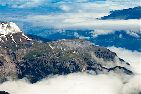 snow covered cliff - View from the Jungfraujoch, Jungfrau Region, Bernese Oberland, Switzerland Stock Photo - Rights-Managed, Code: 700-03644504