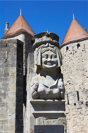 Carcassonne, Aude, Languedoc Roussillon, France Photographie de stock - Rights-Managed, Code: 700-03644741