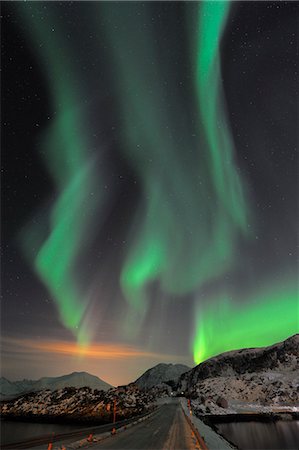 Northern Lights, Sommaroy, Tromso, Troms, Norway Foto de stock - Con derechos protegidos, Código: 700-03644772