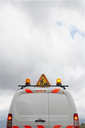 Road Works Vehicle Stock Photo - Rights-Managed, Code: 700-03644920