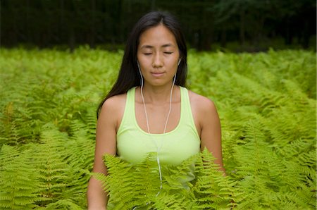 Woman Outdoors Foto de stock - Con derechos protegidos, Código: 700-03644976