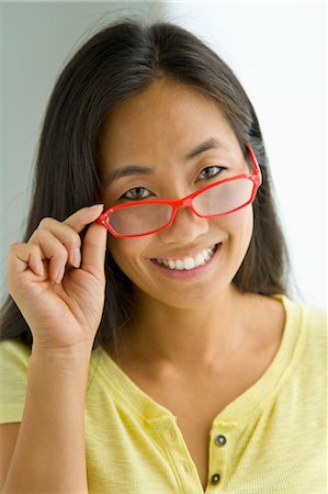 eye wear - Portrait de femme Photographie de stock - Rights-Managed, Code: 700-03644971