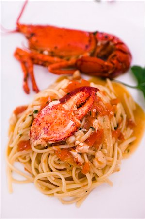 seafood restaurant - Lobster  Linguine, Positano, Campania, Italy Stock Photo - Rights-Managed, Code: 700-03641097