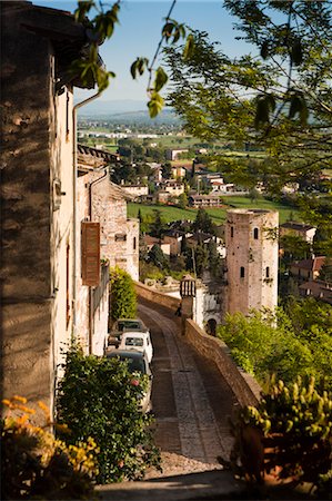 roman towers - Spello, Umbria, Italy Stock Photo - Rights-Managed, Code: 700-03641137