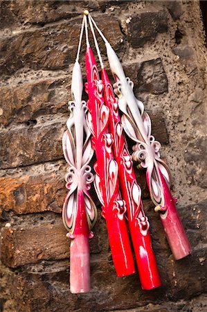 spello - Still Life of Candles, Spello, Umbria, Italy Stock Photo - Rights-Managed, Code: 700-03641156