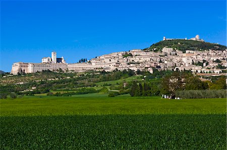 View of Assisi, Umbria, Italy Foto de stock - Direito Controlado, Número: 700-03641164