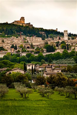 View of Assisi, Umbria, Italy Foto de stock - Direito Controlado, Número: 700-03641165