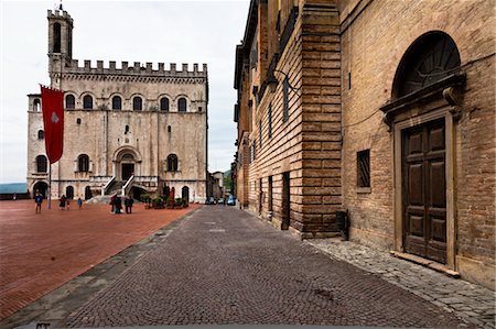 simsearch:700-03641230,k - Palazzo dei Consoli, Gubbio, Umbria, Italy Foto de stock - Direito Controlado, Número: 700-03641231