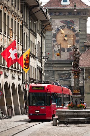 Streetcar in Bern, Switzerland Stock Photo - Rights-Managed, Code: 700-03654519