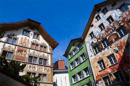 painting mural - Lucerne, Switzerland Stock Photo - Rights-Managed, Code: 700-03654587