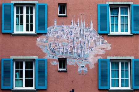 Mural, Zurich, Switzerland Fotografie stock - Rights-Managed, Codice: 700-03654633