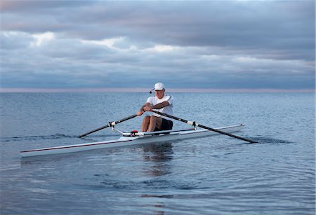 picture of boating competition - Man Rowing, Toronto, Ontario, Canada Stock Photo - Rights-Managed, Code: 700-03659174