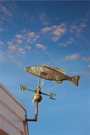 Fish Weather Vane Fotografie stock - Rights-Managed, Codice: 700-03659295