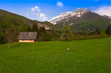 snowy houses - House, Slovenia Stock Photo - Rights-Managed, Code: 700-03665564