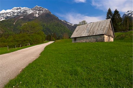 dirt road to farmhouse - Barn, Slovenia Stock Photo - Rights-Managed, Code: 700-03665565