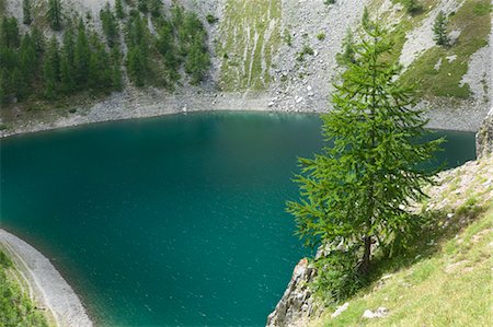 Lac de montagne, la Vallée Maira, Italie Photographie de stock - Rights-Managed, Code: 700-03665856