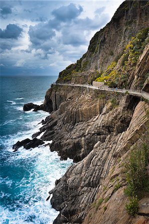 riviera - Walkway, Riomaggiore, Cinque Terre, Province of La Spezia, Ligurian Coast, Italy Stock Photo - Rights-Managed, Code: 700-03660070