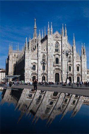 Milan Cathedral, Milan, Province of Milan, Lombardy, Italy Foto de stock - Con derechos protegidos, Código: 700-03660120