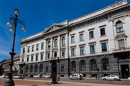 Banque d'Italie, Milan, Province de Milan, Lombardie, Italie Photographie de stock - Rights-Managed, Code: 700-03660145