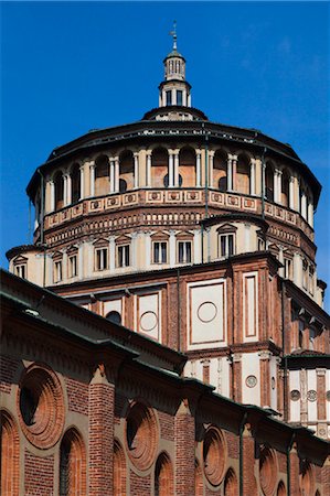 Santa Maria delle Grazie, Milan, Province of Milan, Lombardy, Italy Stock Photo - Rights-Managed, Code: 700-03660147