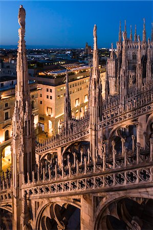 Milan Cathedral, Milan, Province of Milan, Lombardy, Italy Foto de stock - Con derechos protegidos, Código: 700-03660163