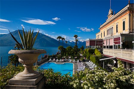 swimming pool pictures with mountains - Grand Hotel Villa Serbelloni, Bellagio, Lake Como, Province of Como, Lombardy, Italy Stock Photo - Rights-Managed, Code: 700-03660181