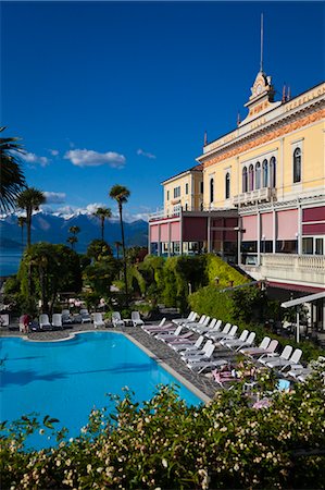 Grand Hotel Villa Serbelloni, Bellagio, lac de Côme, la Province de Côme, Lombardie, Italie Photographie de stock - Rights-Managed, Code: 700-03660182