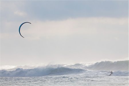 Kitesurfer, Beach in Soorts-Hossegor, Landes, Aquitaine, France Stock Photo - Rights-Managed, Code: 700-03685749