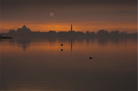 dutch (places and things) - Sunset Over Lake Veere, Veere, Zeeland, Netherlands Stock Photo - Rights-Managed, Code: 700-03685805