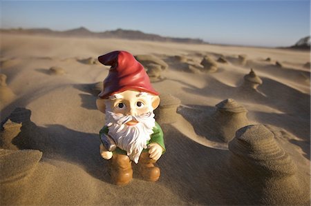 Gnome in Desert Stock Photo - Rights-Managed, Code: 700-03685840