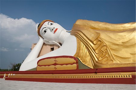 Reclining Buddha Statue, Monywa, Sagaing Division, Myanmar Foto de stock - Con derechos protegidos, Código: 700-03685900