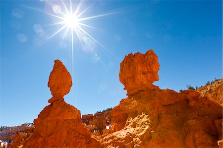 Red Sandstone Rock Formation, Bryce Canyon National Park, Utah, USA Foto de stock - Con derechos protegidos, Código: 700-03686019