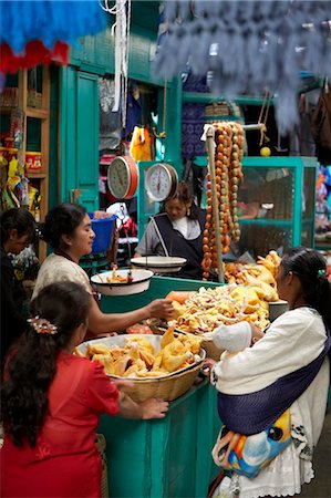 Vendors and Consumers in Crowded Market, Huehuetenango, Guatemala Stock Photo - Rights-Managed, Code: 700-03686205