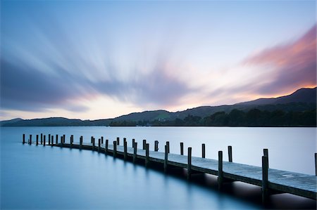 quiet - Dock on Coniston Water, Keswick, Cumbria, England Stock Photo - Rights-Managed, Code: 700-03682146