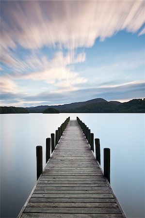 Quai à Coniston Water, Keswick, Cumbria, Royaume-Uni Photographie de stock - Rights-Managed, Code: 700-03682150