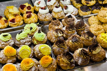 Pastries at Dagnino Cafe, Galleria Esedra, Rome, Lazio, Italy Stock Photo - Rights-Managed, Code: 700-03696789