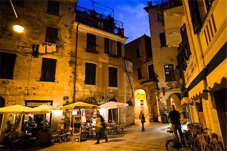 european street cafe - Monterosso al Mare, Cinque Terre, Ligurian Coast, Italy Stock Photo - Rights-Managed, Code: 700-03696798