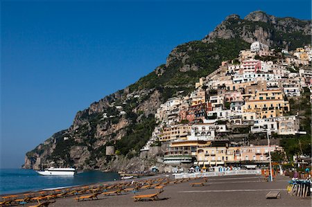 province of salerno - Beach, Positano, Amalfi Coast, Campania, Italy Stock Photo - Rights-Managed, Code: 700-03696790