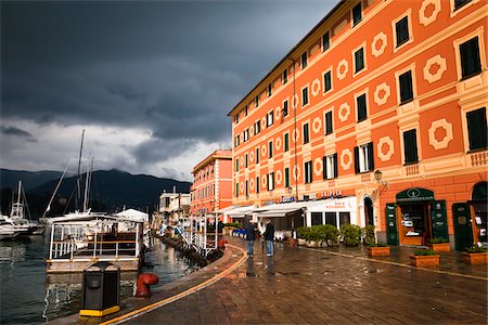 stormy sea boat - Santa Margherita Ligure, Ligurian Coast, Italy Stock Photo - Rights-Managed, Code: 700-03696802